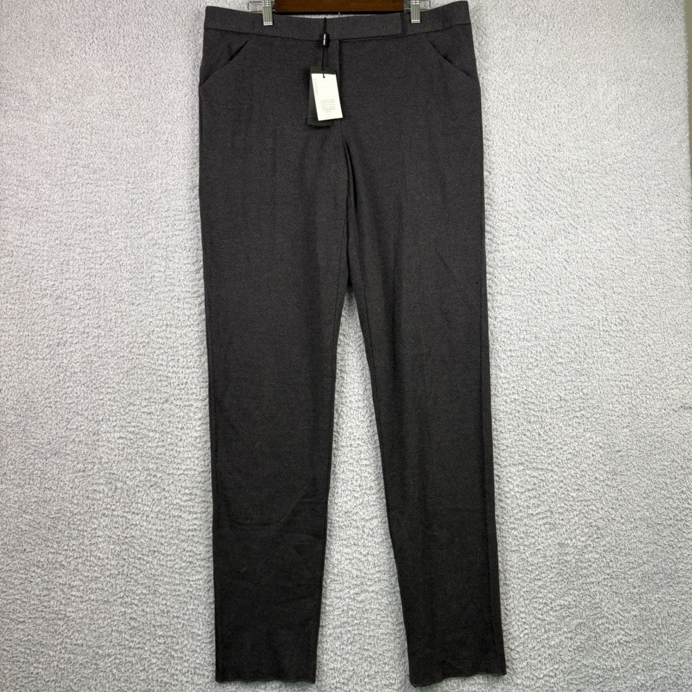 Giorgio Armani Trousers Mens 38x36 Grey NEW Herringbone Wool Italy Luxury Slim